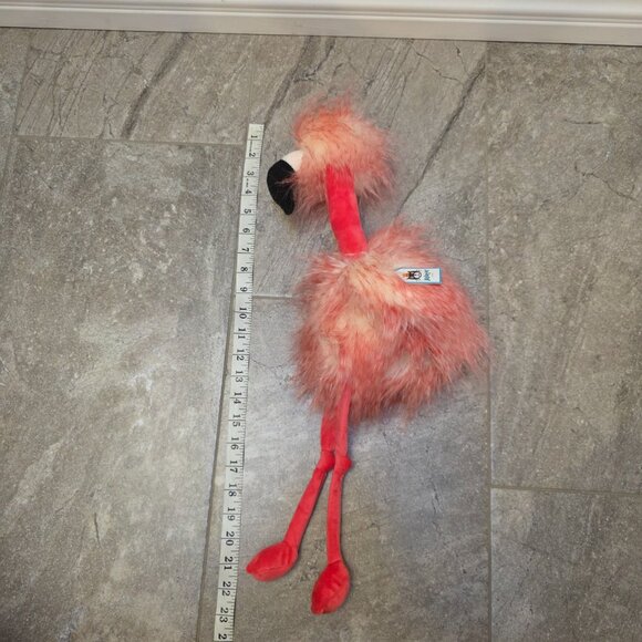 Jellycat London FLORA FLAMINGO Plush with Tag Pink Bird Stuffed Animal 21” Long - Picture 8 of 8